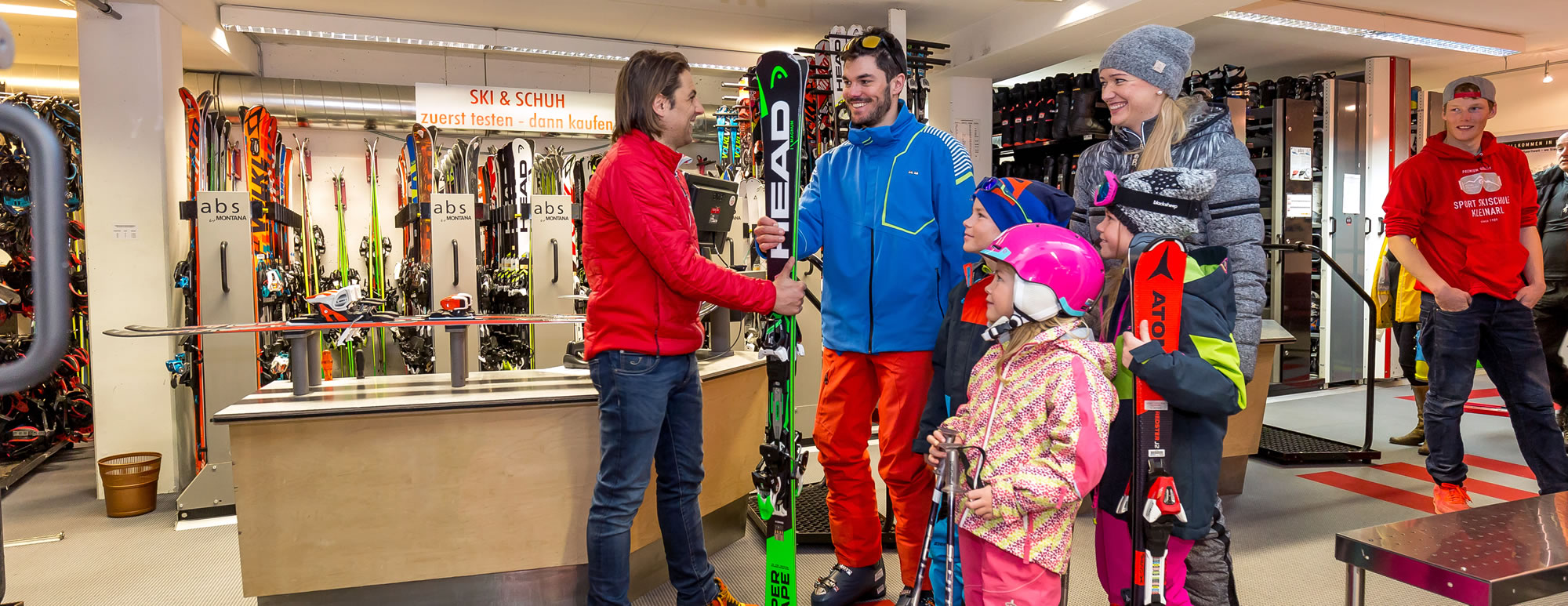 Skiverleih bei Familie Schernthaner bei Sport Kleinarl direkt an der Talstation in Kleinarl, Ski amadé